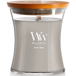 Свічка скло Woodwick Medium Wood smoke (Деревний дим) 275г (92075E)