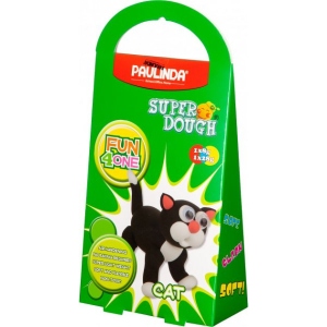 Маса для ліплення Paulinda Super Dough Fun4one Кот з рухомими очима (PL-1561)