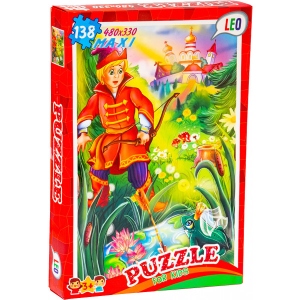 Пазли картонні (3-4 роки) Strateg Иван-Царевич и жабка 138 эл. (22319) порівняти ціни
