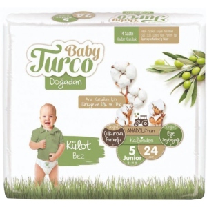 Одноразові підгузки Baby Turco Junior (12-25 кг) 24 шт. (8682241200061) купити в Україні