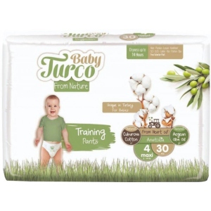 Одноразові підгузки-трусики Baby Turco Maxi (8-18 кг) 30 шт. (8682241200689) в Києві