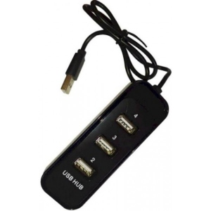 Хаб USB Atcom TD4006 4хUSB2.0 Black (AT10726)