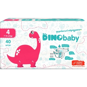 Одноразові підгузки DinoBaby Розмір 4 (7-14 кг), 40 шт. (DB4.591)