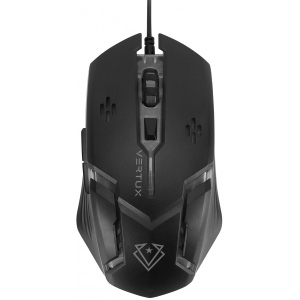Миша дротова ігрова Vertux Sensei Black