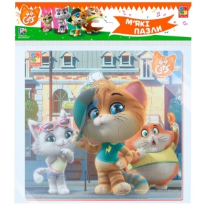 Пазли м'які (3-4 роки) Vladi Toys 44 Кота. Біля кафе (VT1111-01) в інтернет-магазині