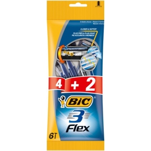 Станок чоловічий одноразовий BIC Flex 3 4+2 шт. (3086123242500)