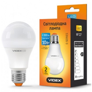 Лампочка світлодіодна Videx A60e 10W E27 4100K 220V (23789)