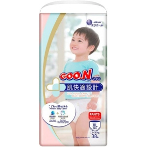 Одноразові підгузки-трусики Goo.N Plus Розмір Big XL (12-20 кг), 38 шт. (843341)