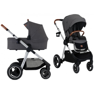 Коляска універсальна 2 в 1 Kinderkraft Everyday Dark Gray (KSEVER00DGR2000)