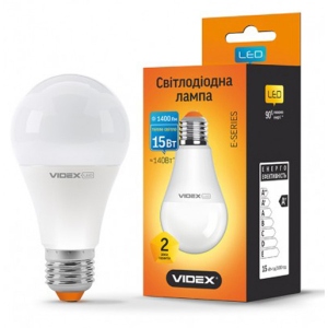 Лампочка світлодіодна Videx A65e 15W E27 3000K 220V (23922)