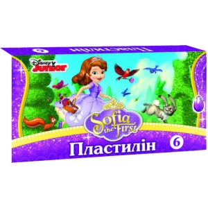 Пластилін класичний Мицар Принцесса София 6 цветов 105 г укр. (251809)
