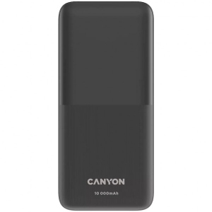 Батарея мобільна Canyon PB-1010 10000 mAh PD QC Black (CNE-CPB1010B) купити в Києві
