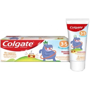 Зубна паста дитяча Colgate М'ята ніжна без фториду від 3 до 5 років, 60 мл. (61012198)