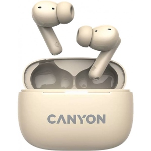 Навушники вкладиші бездротові TWS Canyon OnGo TWS-10 ANC ENC Beige (CNS-TWS10BG)