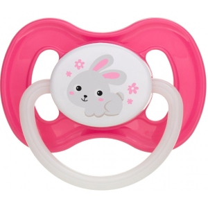 Симетрична пустушка Canpol babies Bunny & Company силіконова 0-6 міс. рожева, 1 шт. (23/268_pin)