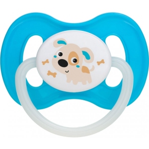 Кругла пустушка Canpol babies Bunny & Company латексна 0-6 міс. бірюзова, 1 шт. (23/277_tur)