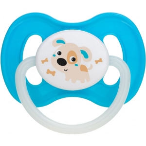 Кругла пустушка Canpol babies Bunny & Company латексна бірюзова, 1шт. (23/278_tur)