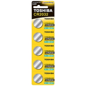 Батарейка тип CR2032 Toshiba CR2032 BP 1X5 (00152703/00167260)
