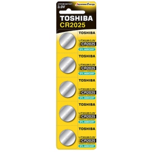 Батарейка тип CR2025 Toshiba CR2025 BP 1X5 (00152702/00167258)