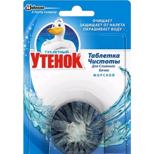 Туалетний блок SC Johnson Туалетне Каченя Таблетка Чистоти Морський 50 г (5000204004700)