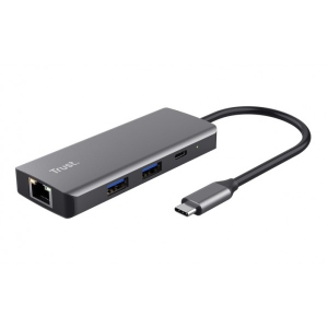 Хаб USB Trust Dalyx  6-in-1 USB-C Multi-port Dock Aluminium (24968)