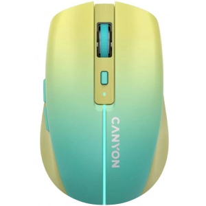 Миша бездротова Canyon MW-44 LED BT/Wireless Rechargeable Yellow Blue (CNS-CMSW44UA)