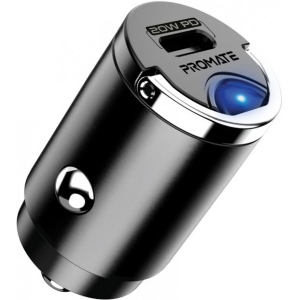 Автомобільний зарядний пристрій Promate Bullet-pd20 Black