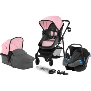 Коляска універсальна 3 в 1 Kinderkraft Juli Pink (KKWJULIPNK3000)