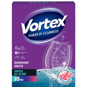 Таблетка для посудомийної машини Vortex All in 1, 95+95шт