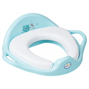 Дитяча накладка на унітаз м'яка Tega Baby Кіт і Пес Блакитний (PK-020-101)