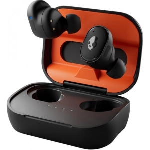 Навушники вкладиші бездротові TWS Skullcandy Grind Fuel TW True Black/Orange (S2GFW-P740) інтернет-магазин