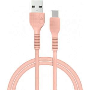 Кабель синхронізації даних ACCLAB USB to Type-C 1,2m Peachy (AL-CBCOLOR-T1PH)