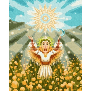 Картина за номерами Ideyka "Сонячна дівчина" 40x50см (KHO2564)