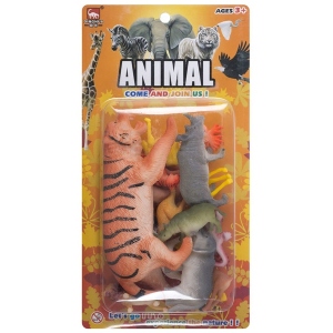 Набір ігрових фігурок Dinghua Play figures Дикі тварини 15 шт. (D0061) Київ