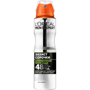 Дезодорант аерозольний L'Oreal Paris Men Expert Захист сорочки 150 мл (3600523594146) фірмовий сайт
