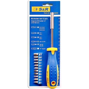 Викрутка S&R 1/4" 100 мм 11 шт. (250011100)