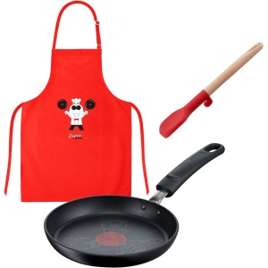 Набір Tefal Chef Club Сковорода для млинців 19 см, лопатка, фартух замовити в Україні