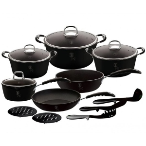 Набір посуду BerlingerHaus Black Professional Line 15 пр. (BH 6129)