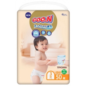Одноразові підгузки-трусики Goo.N Premium Soft Розмір 3(M) (7-12 кг), 50 шт. (863227)