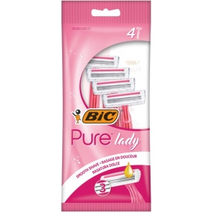 Станок жіночий одноразовий BIC Pure 3 Lady Pink 4 шт. (3086123363816)