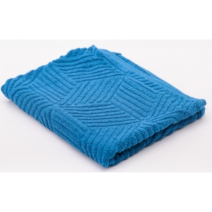 Рушник банний GM Textile Уельс синій махровий 70х140