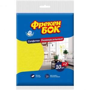 Серветка побутова Фрекен Бок Універсальна 10 + 2 шт. (4823071634013)