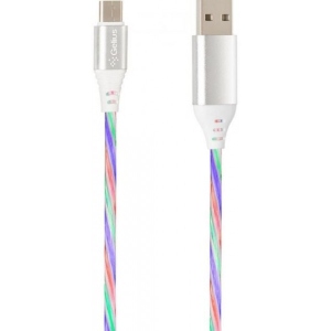 Кабель синхронізації даних Gelius Pro LED RGB GP-UC06m MicroUSB Silver (78639)