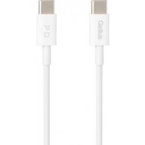 Кабель синхронізації даних Gelius Contact GP-UC111 60W Type-C/Type-C White 1m (85156)