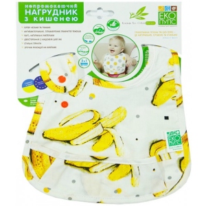 Нагрудник тканинний ЭКО ПУПС Eсo Cotton Premium 21х30 см (EPB-009)