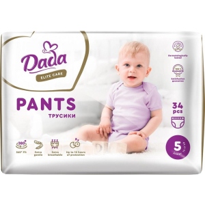 Одноразові підгузки-трусики Dada Elite Care Розмір 5 Junior (12–17 кг), 34 шт. (980740)