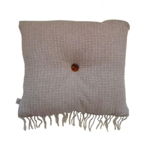 Подушка декоративна Прованс ANDGERS beige з ґудзиком 45х45 см (011160)