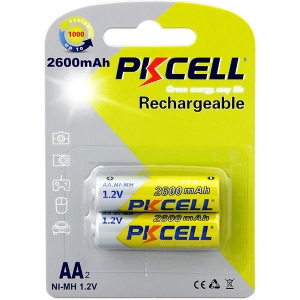 Акумулятор тип AA PKCELL HR06/AA 2600mAh NiMH 2 шт. (PC/AA2600-2B)