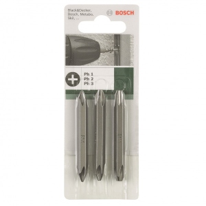 Біта для викрутки Bosch PH/PH 1/2/3 60 мм 3 шт. (2.609.255.961)