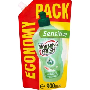 Засіб для ручного миття посуду Morning Fresh Sensitive Aloe Vera змінна упаковка 900 мл (5900998023430)